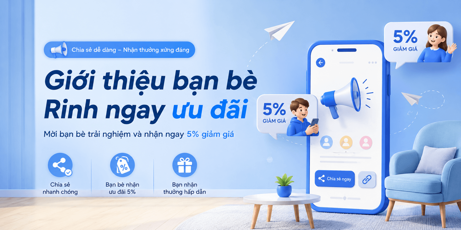 Giới thiệu bạn bè - Savina Shop